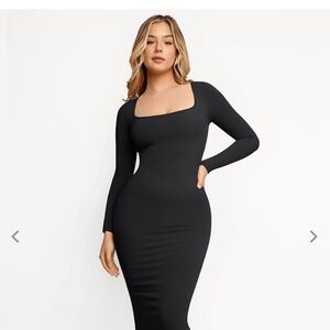 Sophisticated Black Long Sleeve Dress